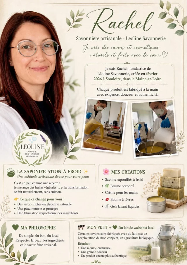 Rachel, savonnière artisanale – Léoline Savonnerie