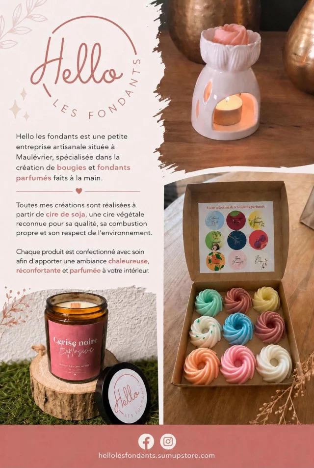 Hello les fondants : bougies et fondants parfumés artisanaux